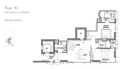 3 Orchard By The Park 乌节三翠林 floor plan