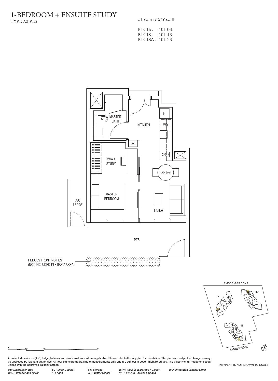 Amber Park 安珀苑 A3 (PES) 户型图