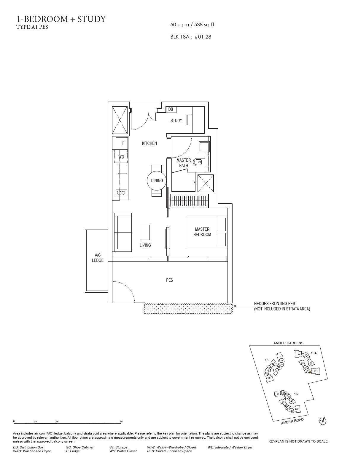 Amber Park 安珀苑 A1 (PES) 户型图
