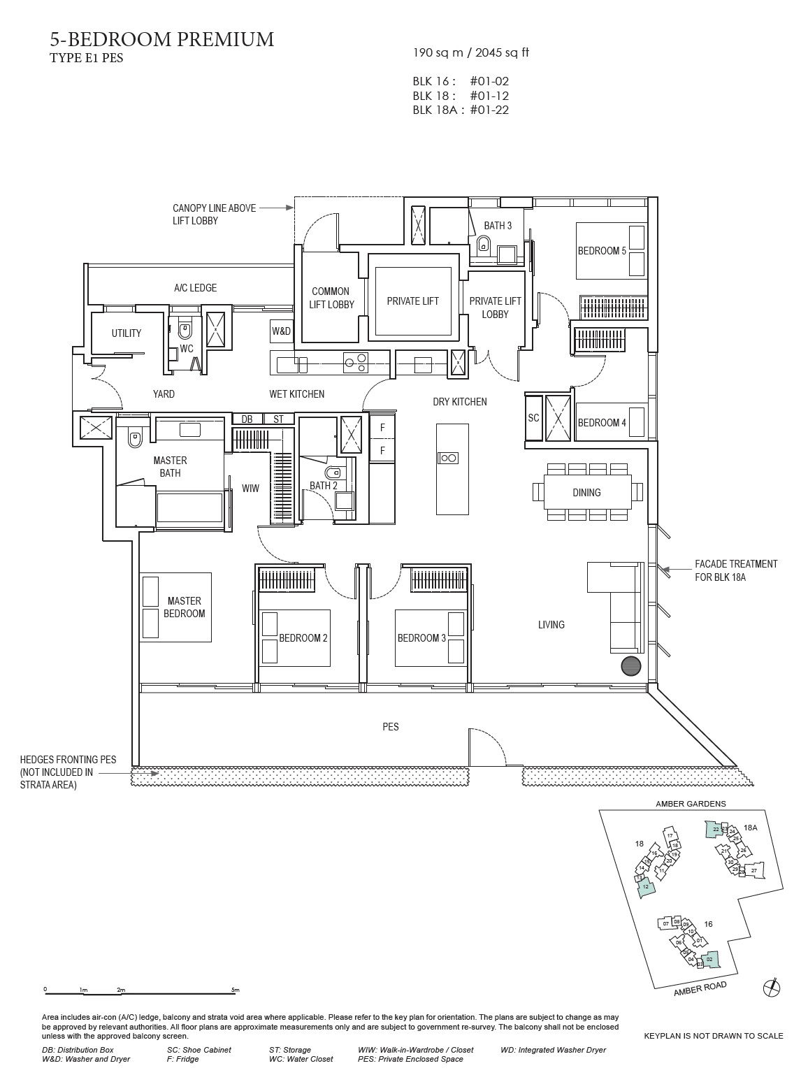 Amber Park 安珀苑 E1 (PES) 户型图
