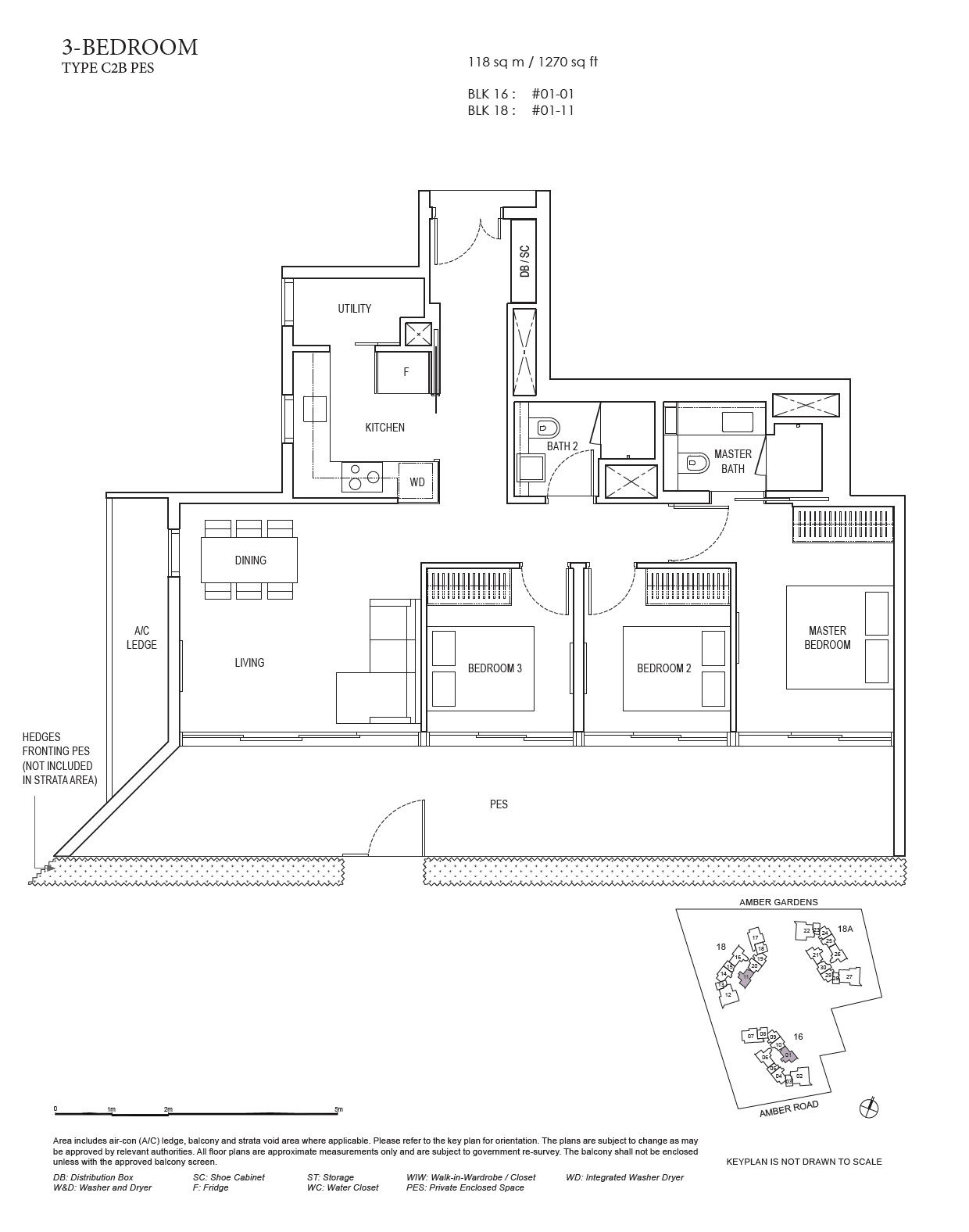 Amber Park 安珀苑 C2B (PES) 户型图