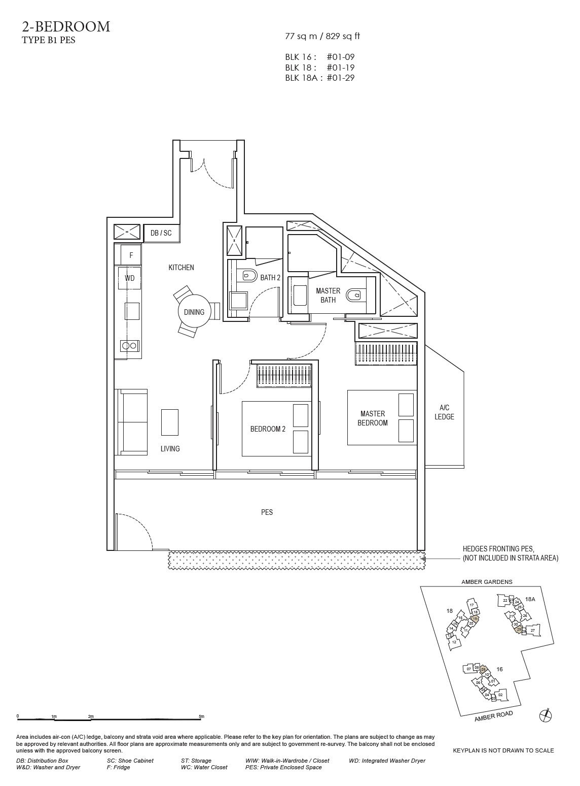 Amber Park 安珀苑 B1 (PES) 户型图