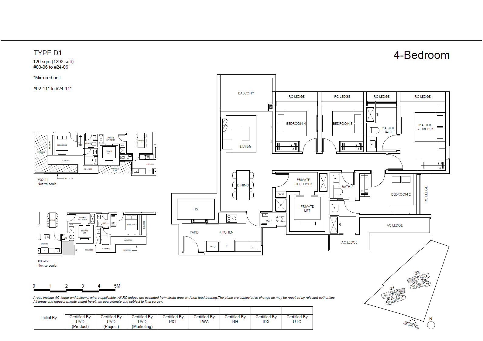 Amo Residence D1 户型图