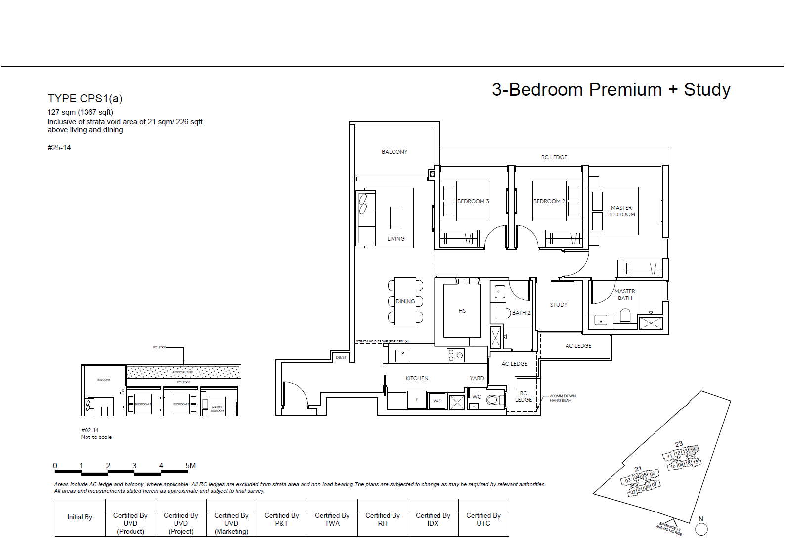 Amo Residence CPS1(a) 户型图