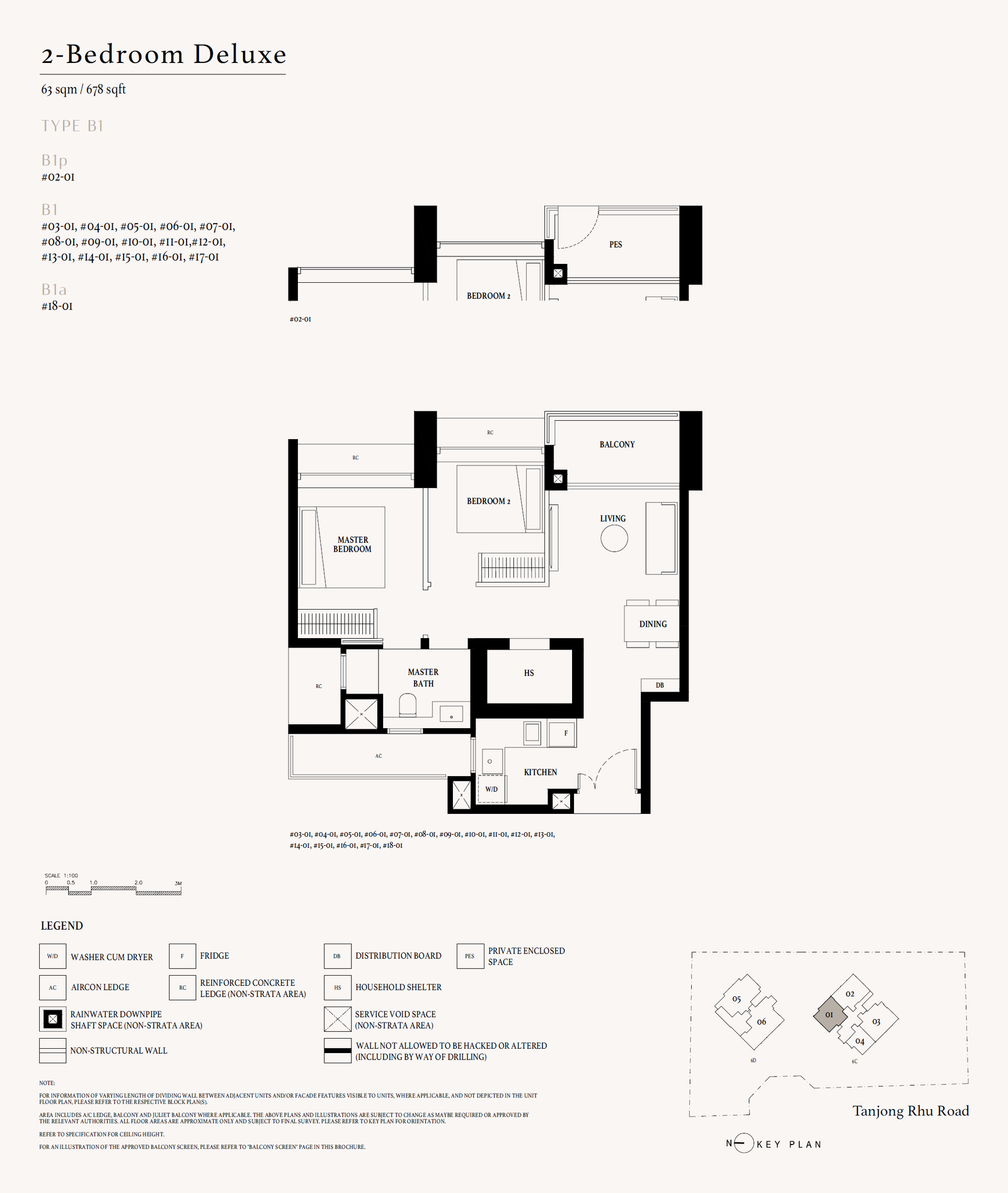 Arina East Residences 雅丽轩 B1 户型图