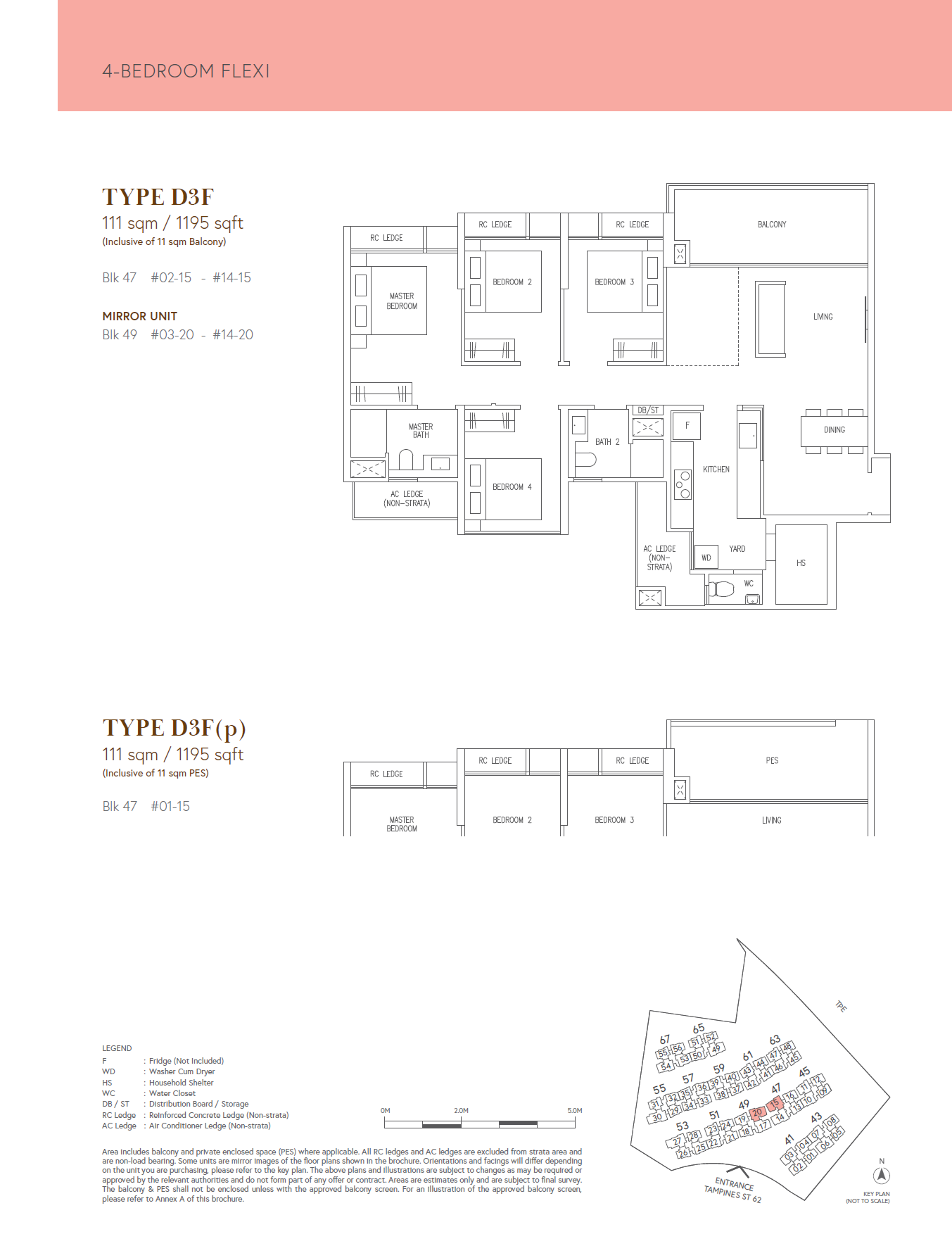 Aurelle of Tampines 晶莹轩 D3F(p) 户型图
