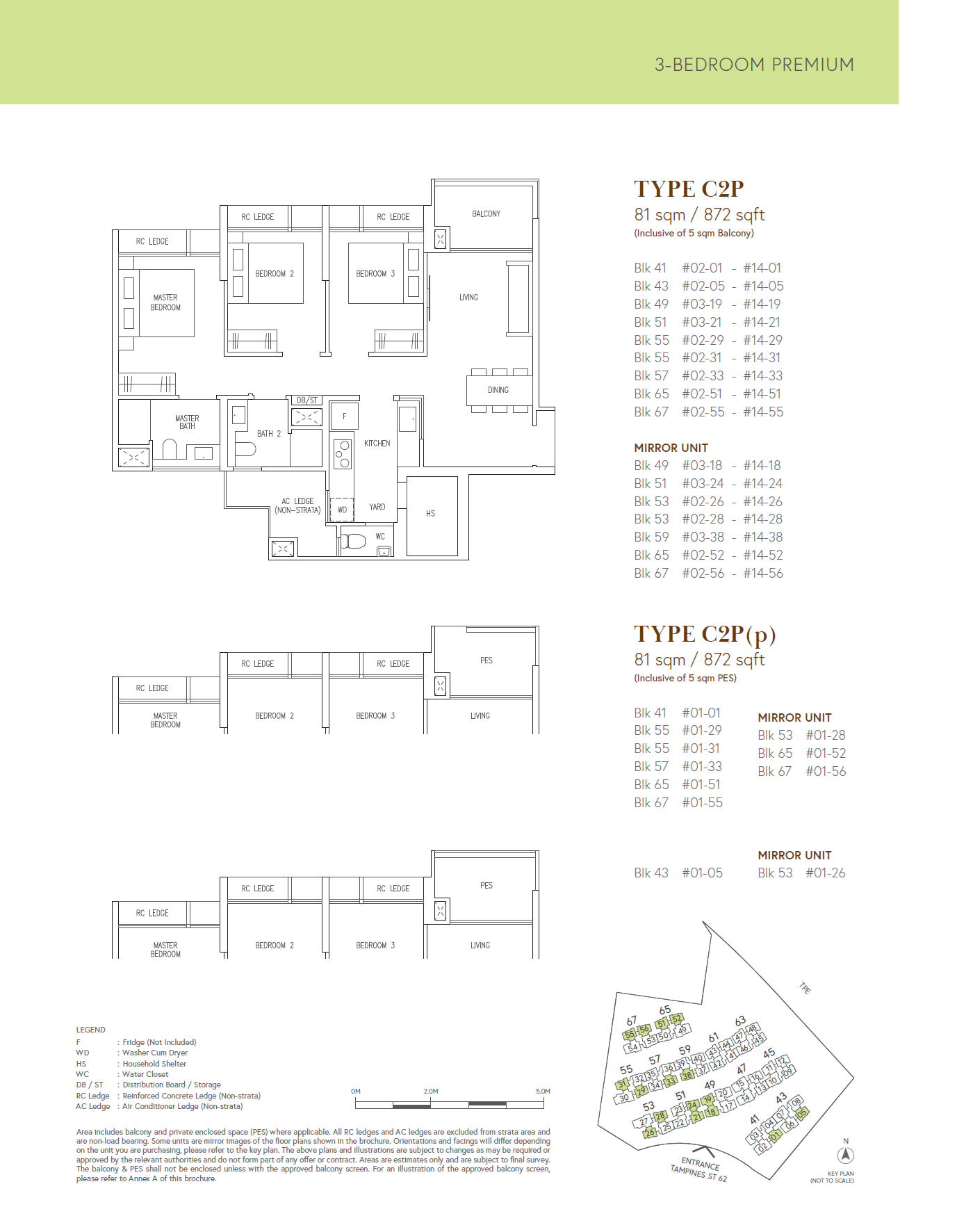 Aurelle of Tampines 晶莹轩 C2P 户型图