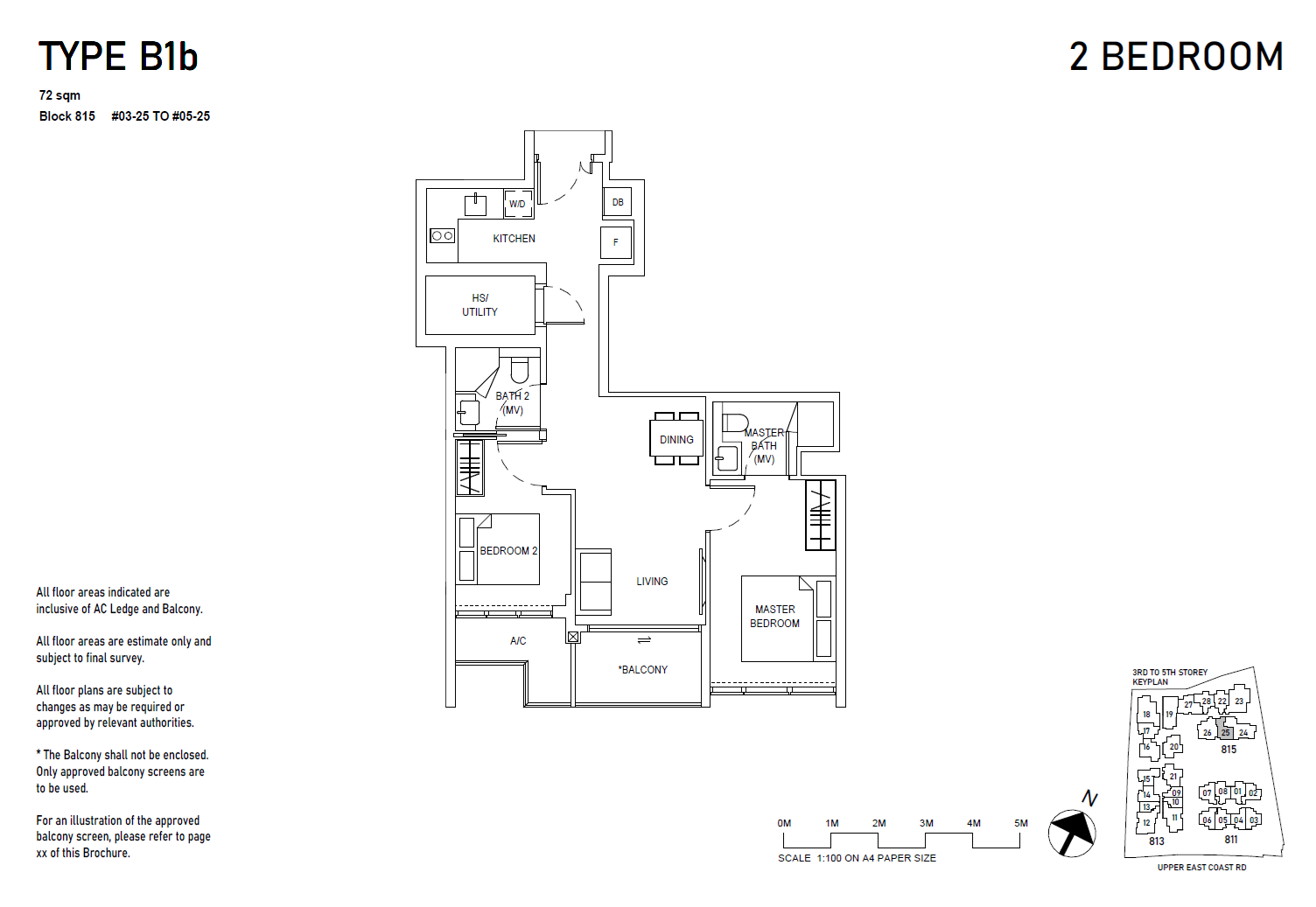 Bagnall Haus B1b 户型图