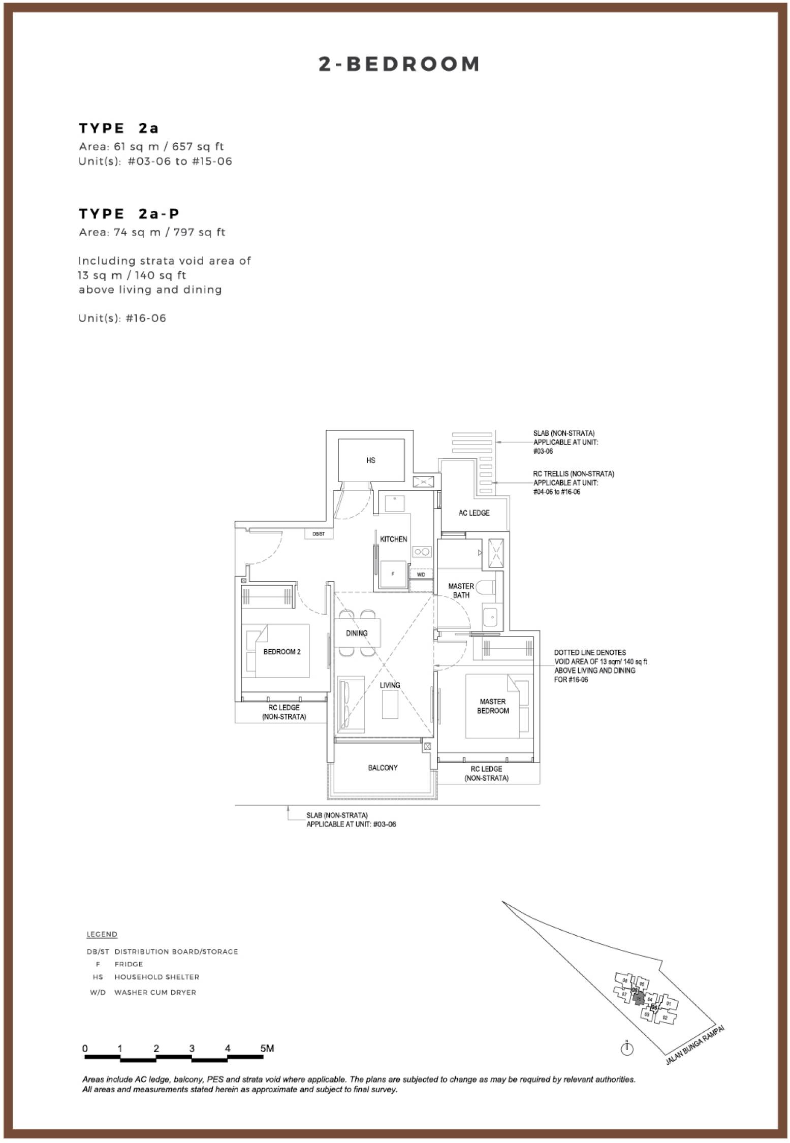 Bartley Vue 2a-P 户型图