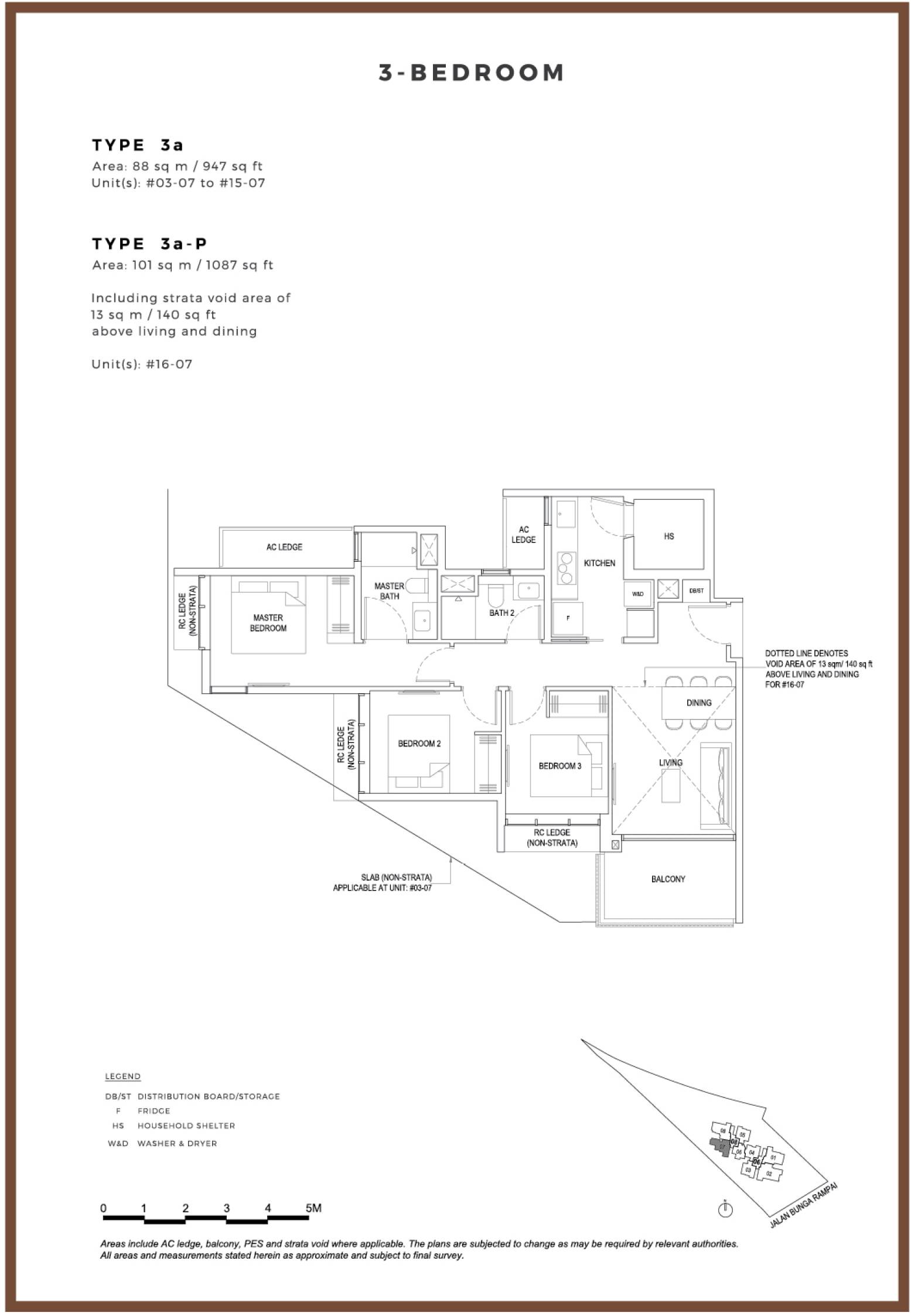 Bartley Vue 3a-P 户型图