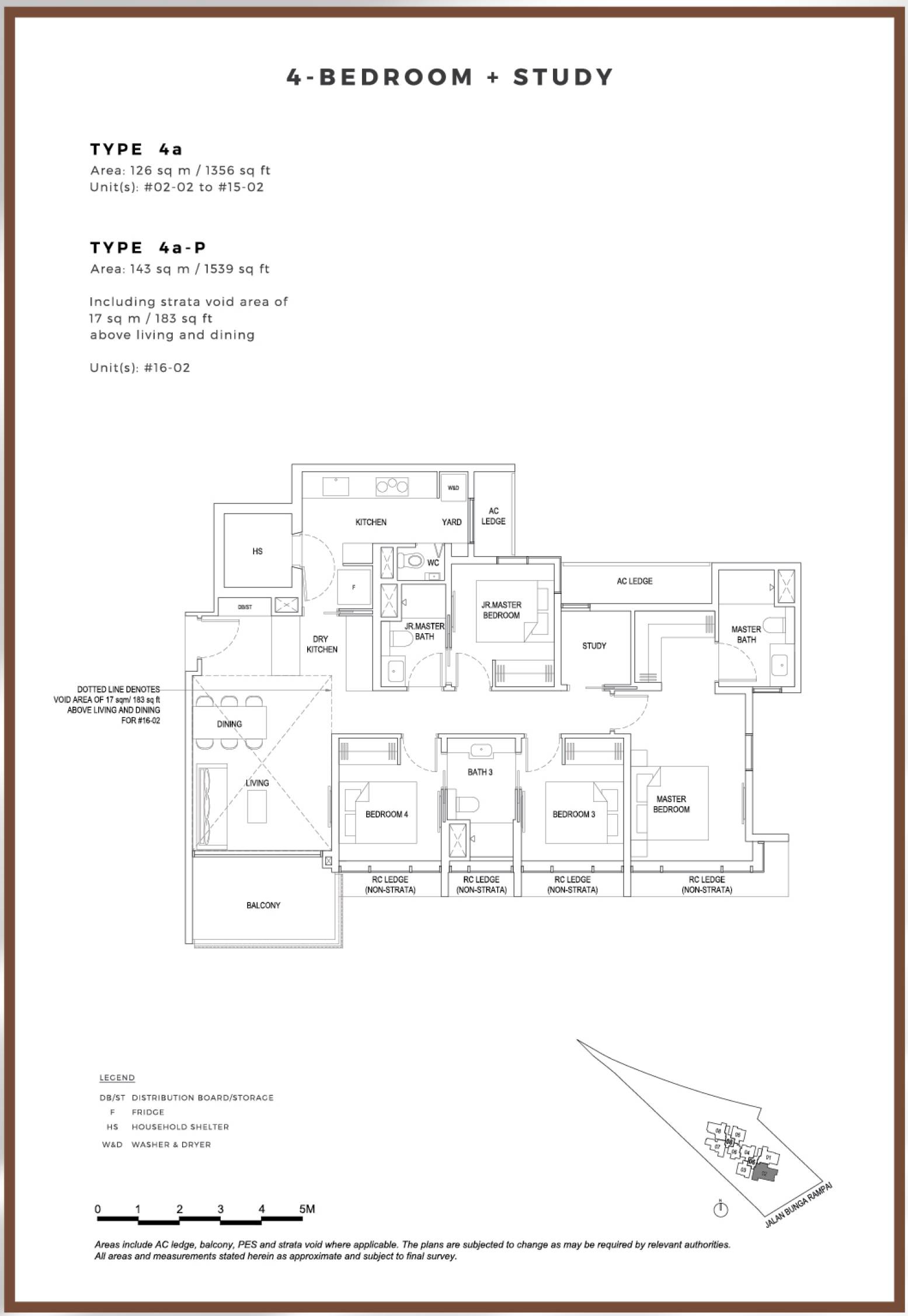 Bartley Vue 4a-P 户型图