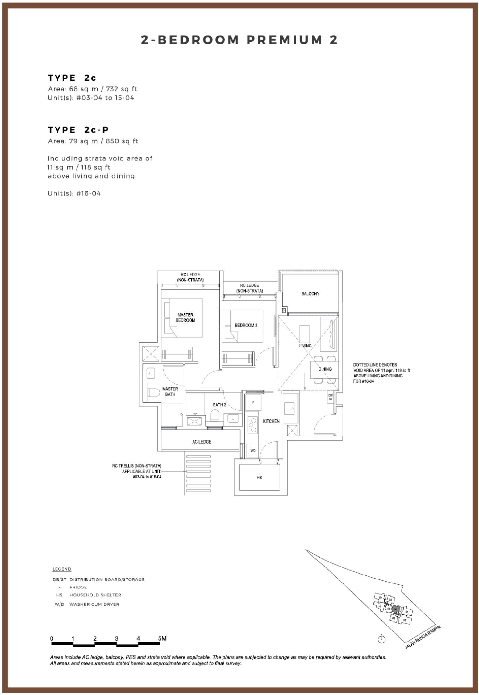 Bartley Vue 2c-P 户型图