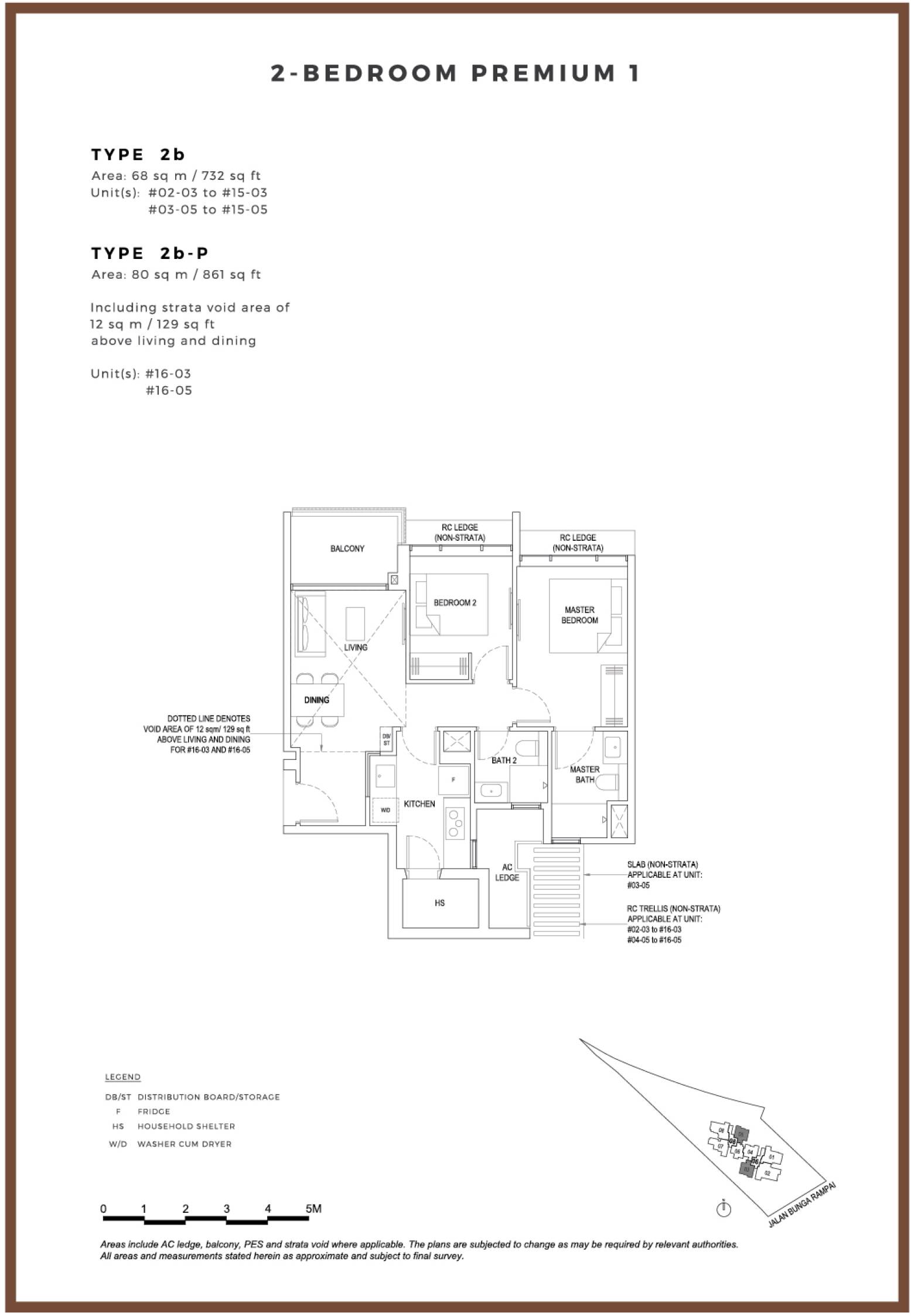 Bartley Vue 2b 户型图