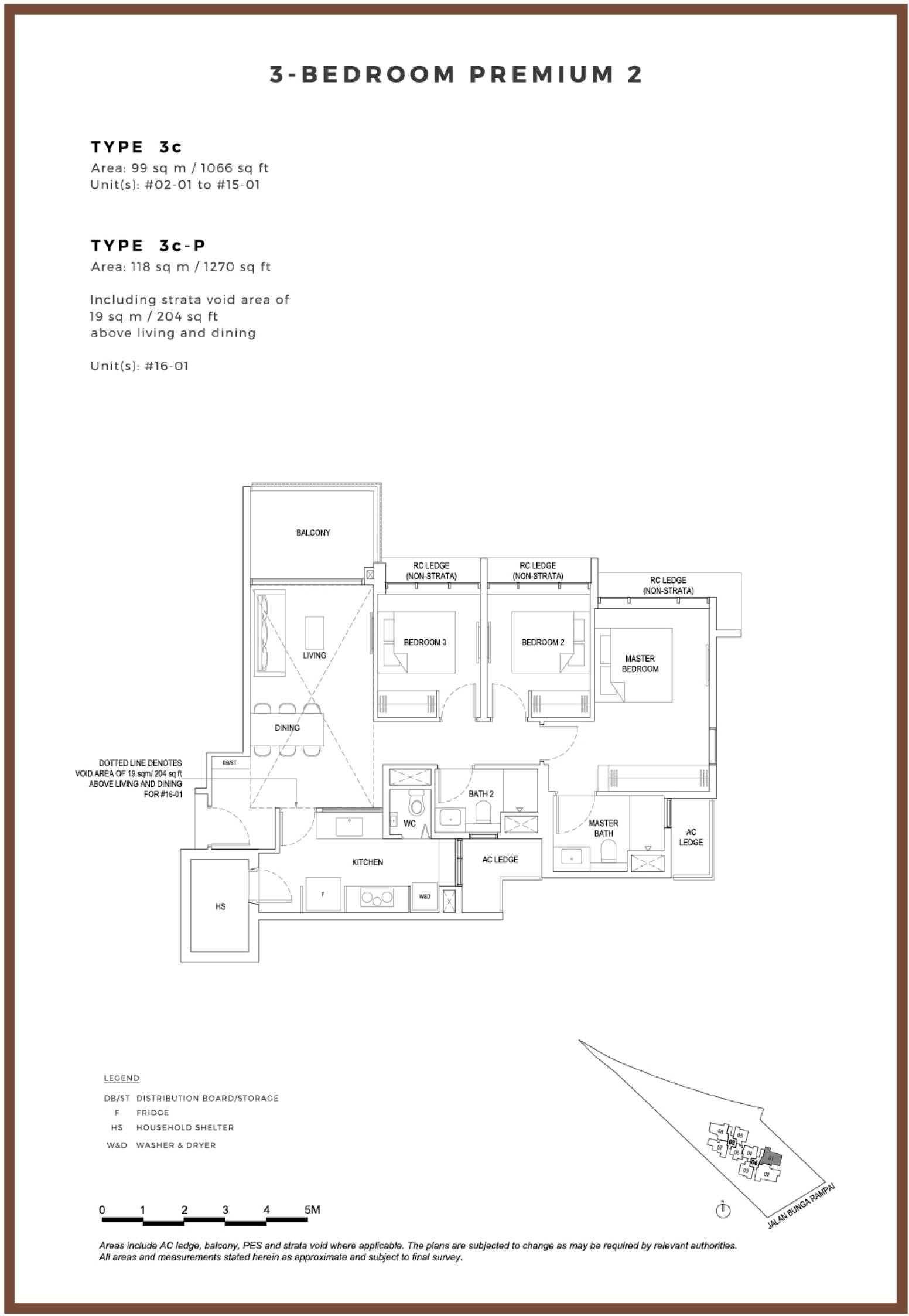 Bartley Vue 3c 户型图
