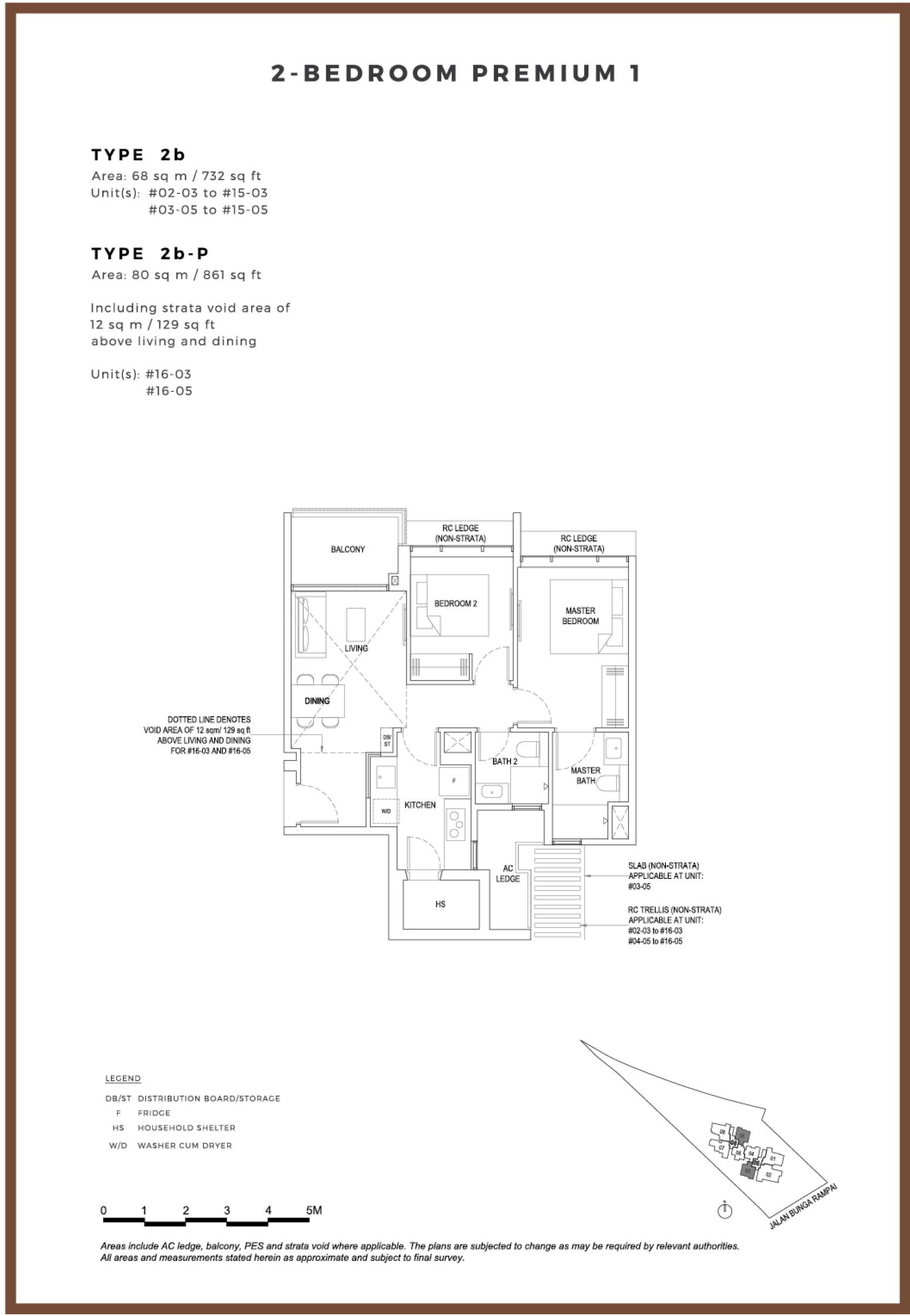 Bartley Vue 2b-P 户型图