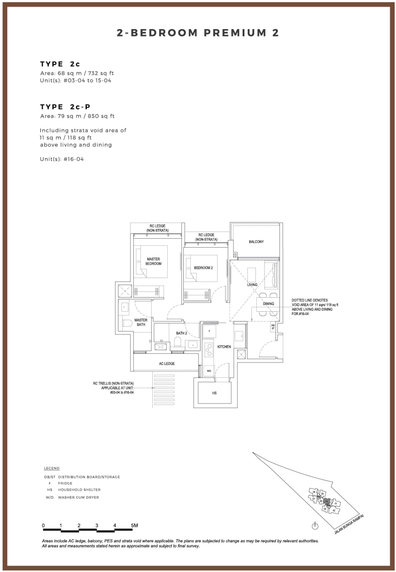 Bartley Vue 2c 户型图