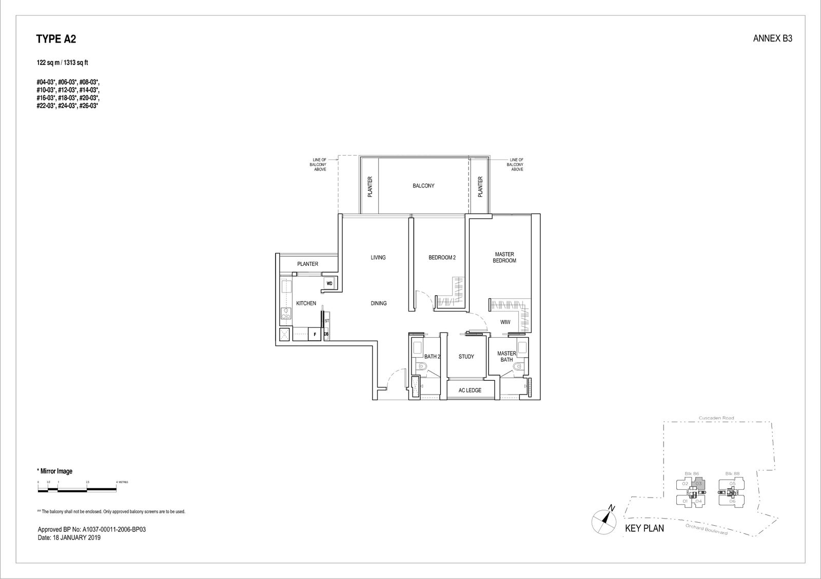 Boulevard 88 floor plan