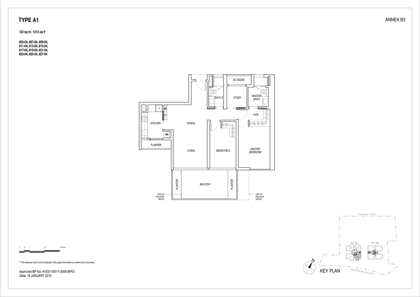 Boulevard 88 铂瑞雅居 A1 户型图