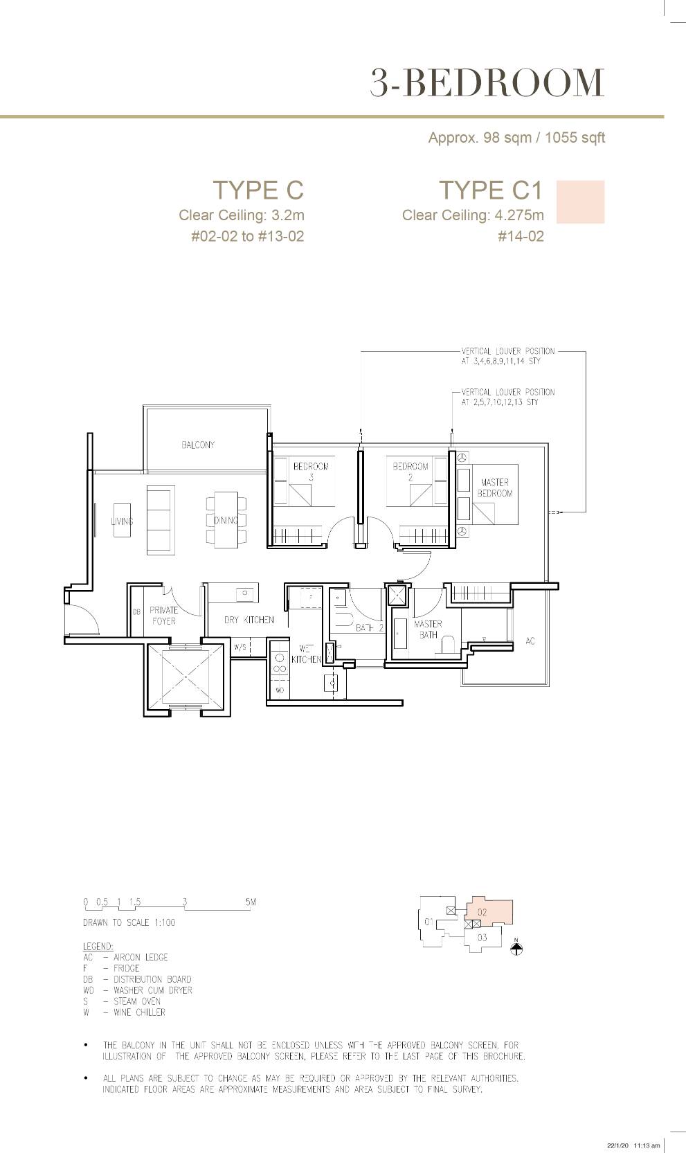 Cairnhill 16 禧盈峰 C 户型图