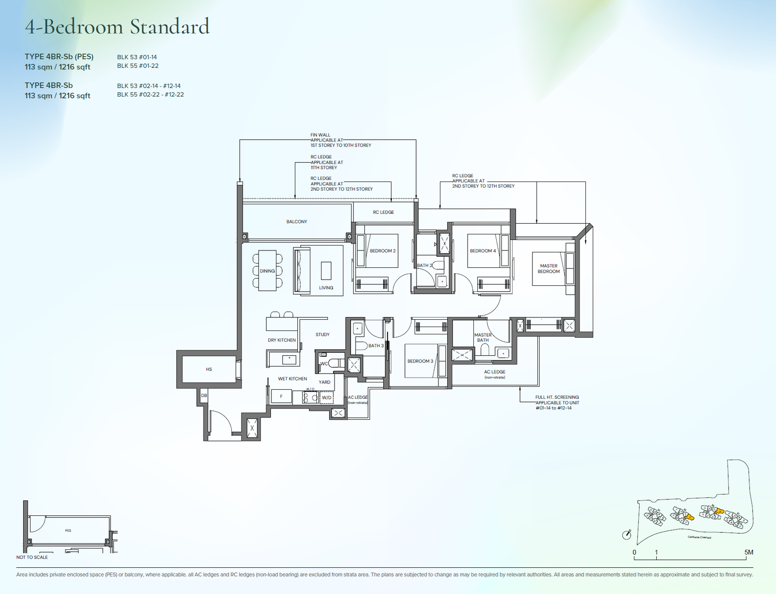 Canberra Crescent Residences floor plan