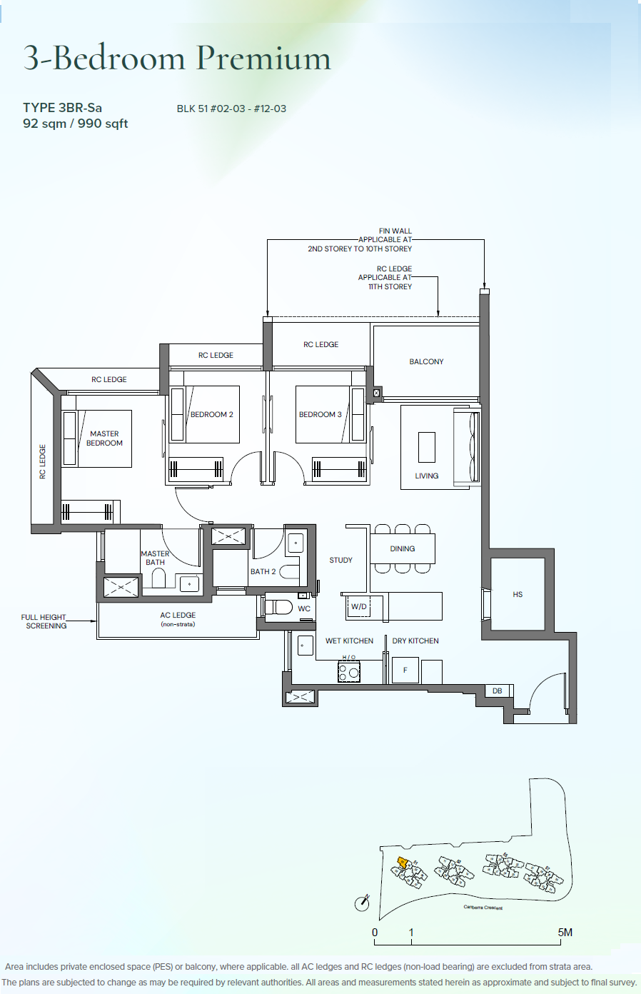 Canberra Crescent Residences floor plan