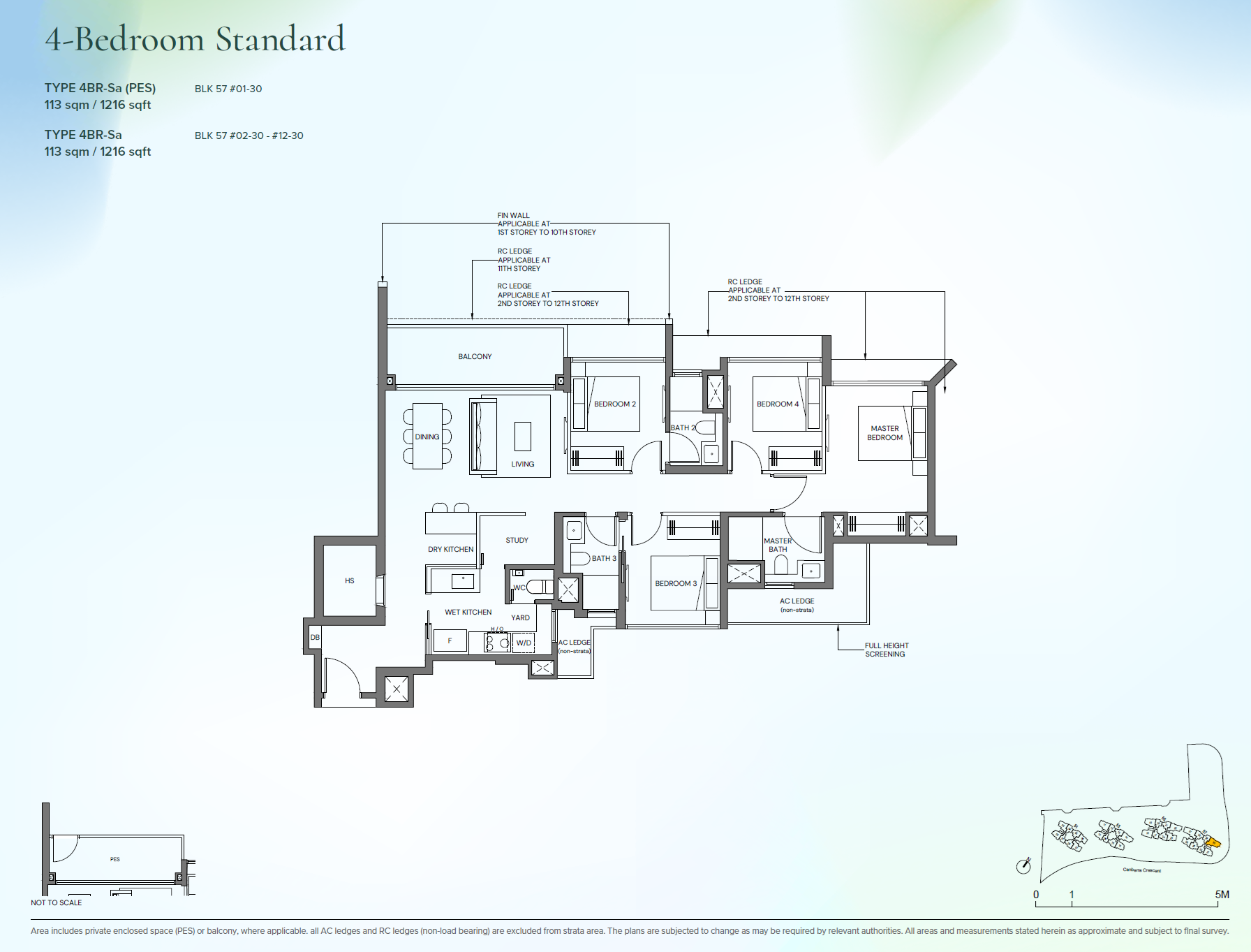 Canberra Crescent Residences floor plan