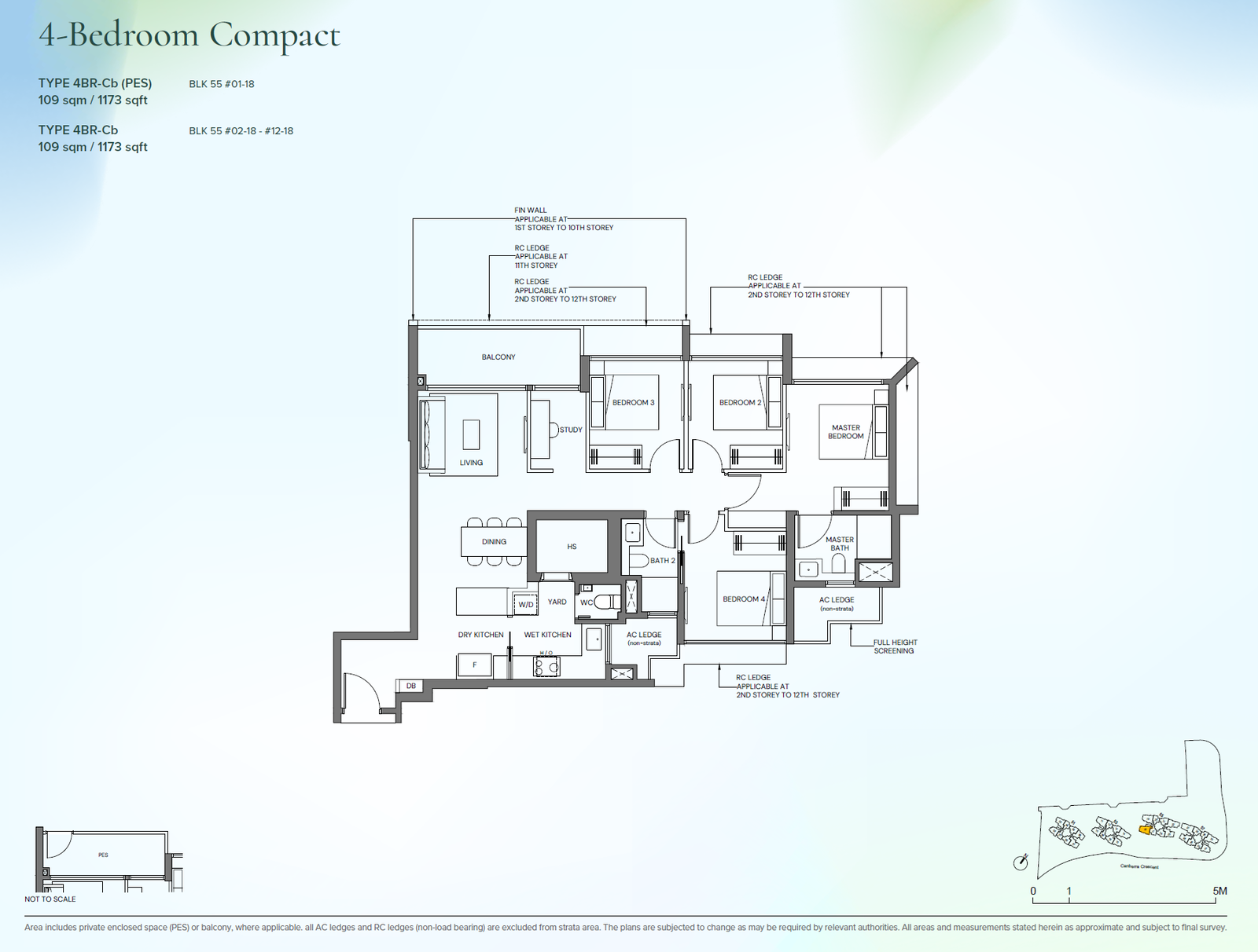 Canberra Crescent Residences 4BR-Cb(PES) floor plan