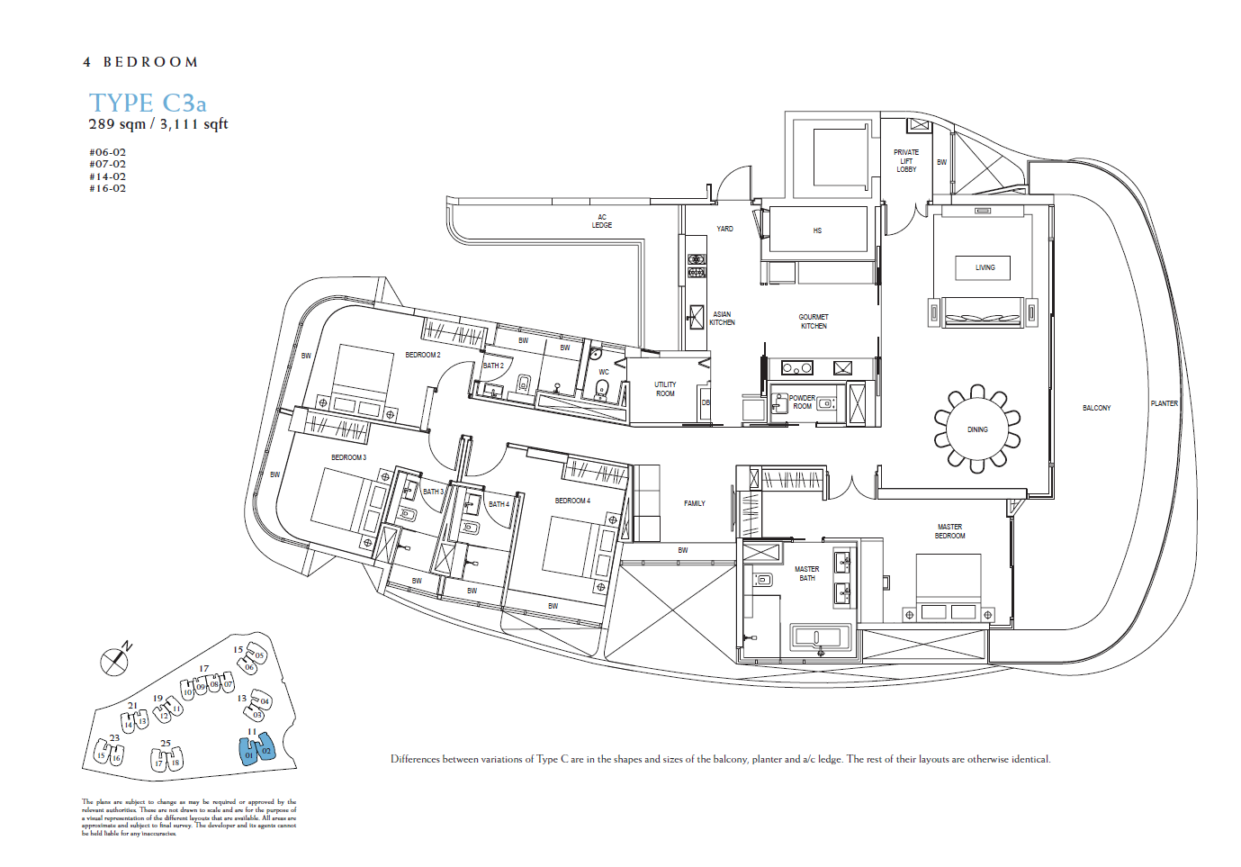 Cape Royale C3a floor plan