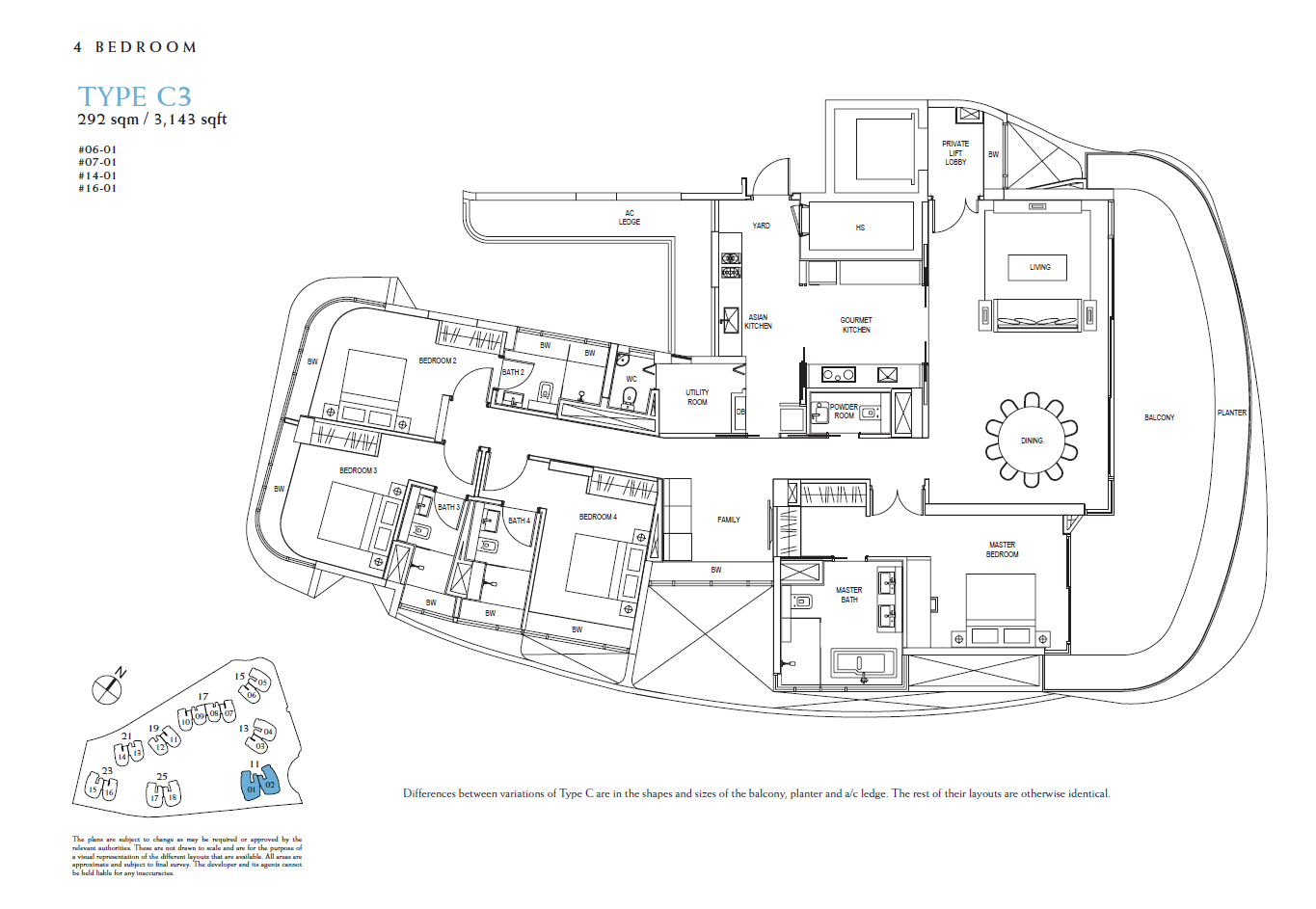 Cape Royale C3 floor plan