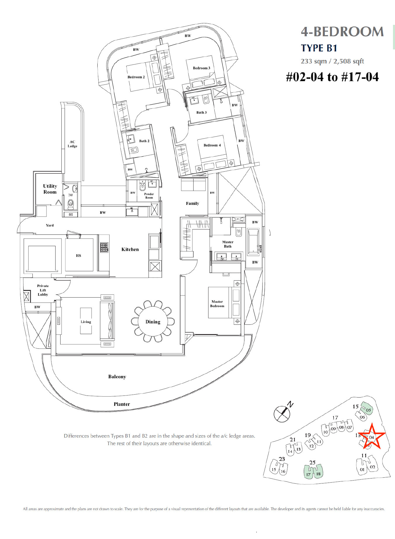Cape Royale B1 Stack 4 floor plan