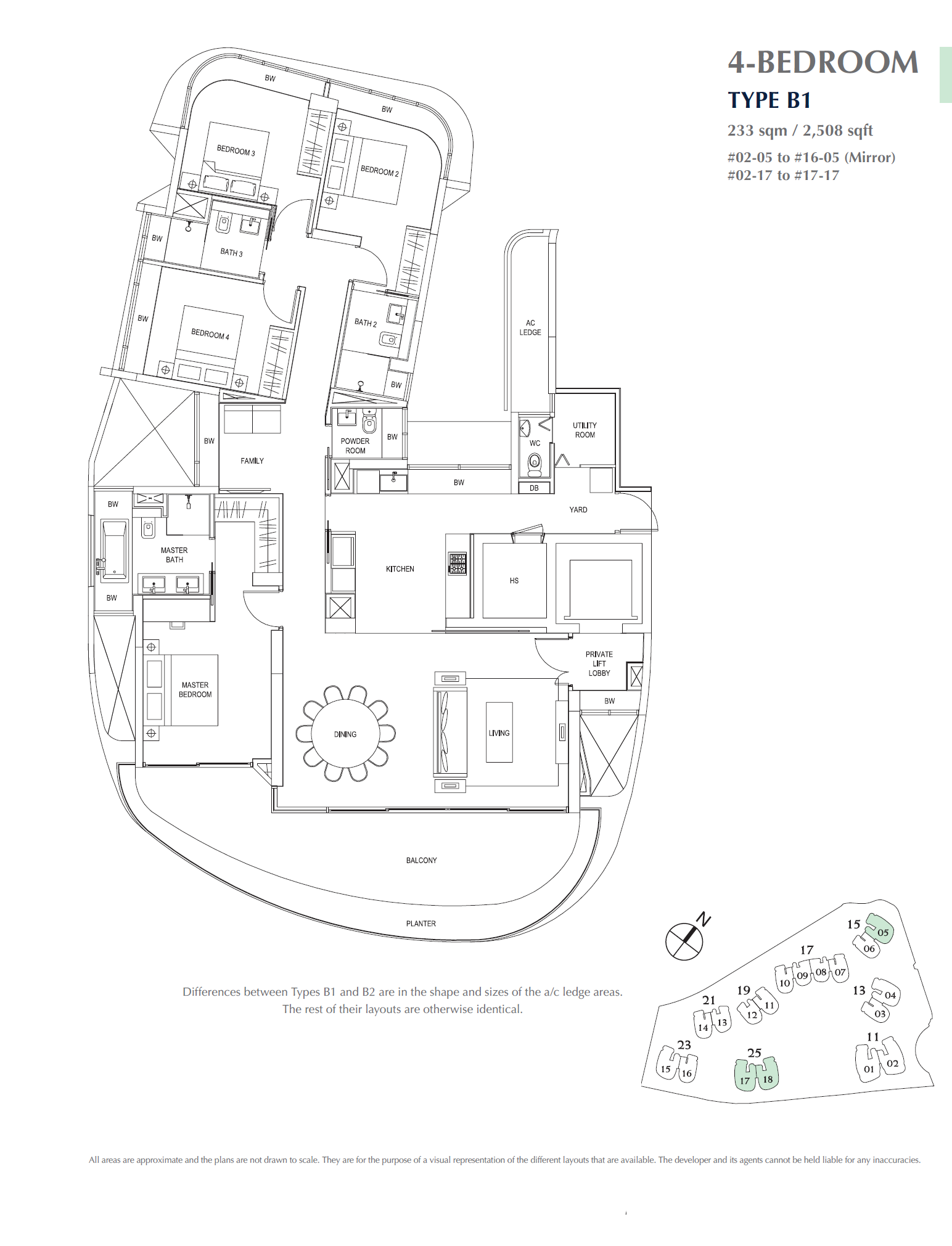 Cape Royale B1 floor plan