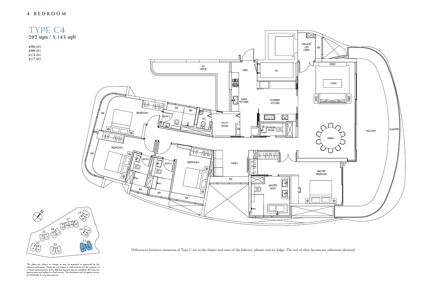 Cape Royale C4 floor plan