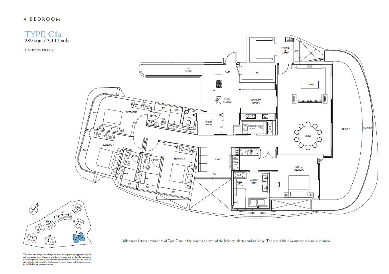 Cape Royale C1a floor plan
