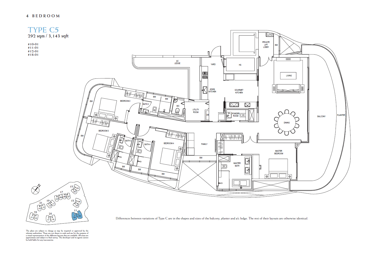 Cape Royale C5 floor plan