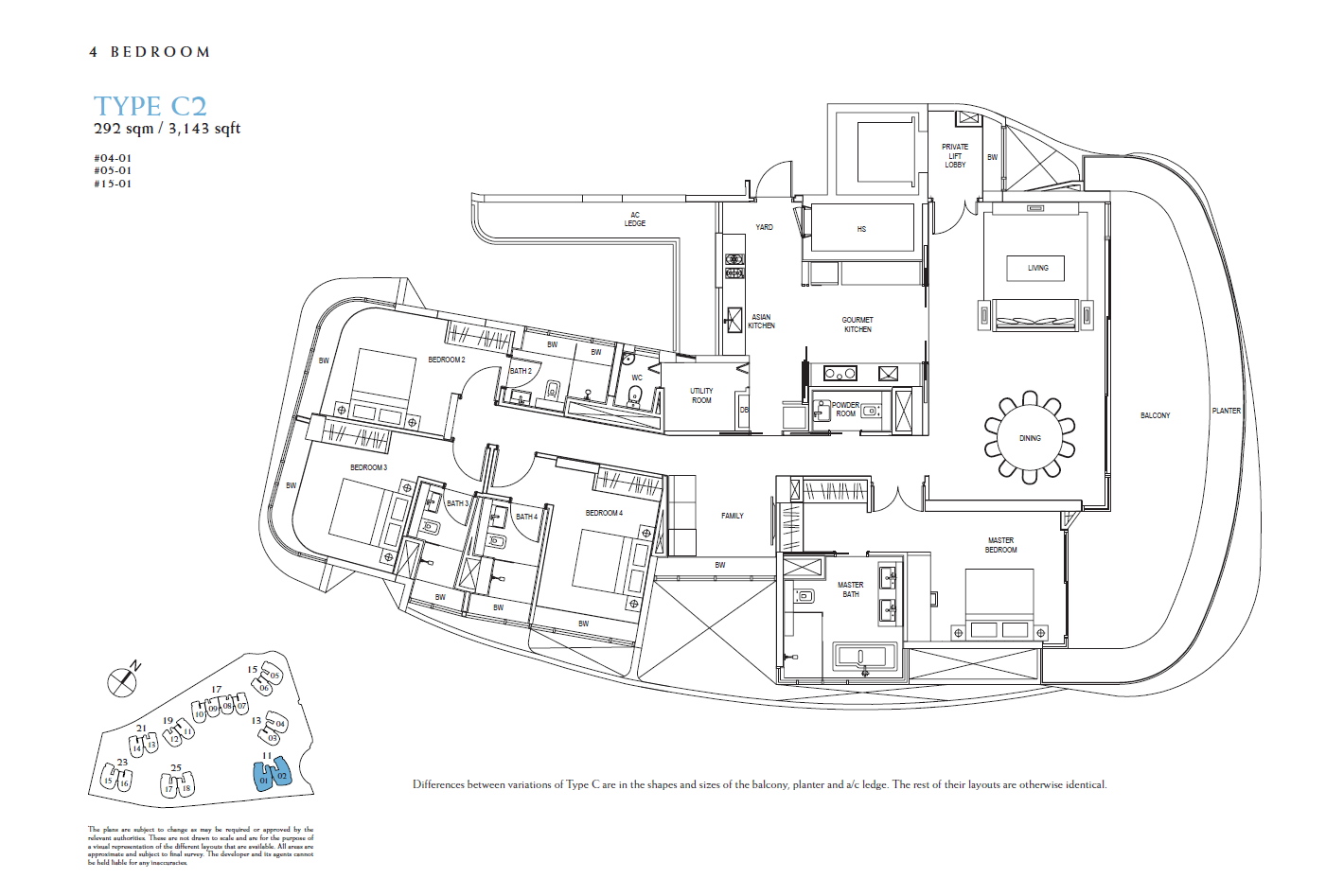 Cape Royale C2 floor plan
