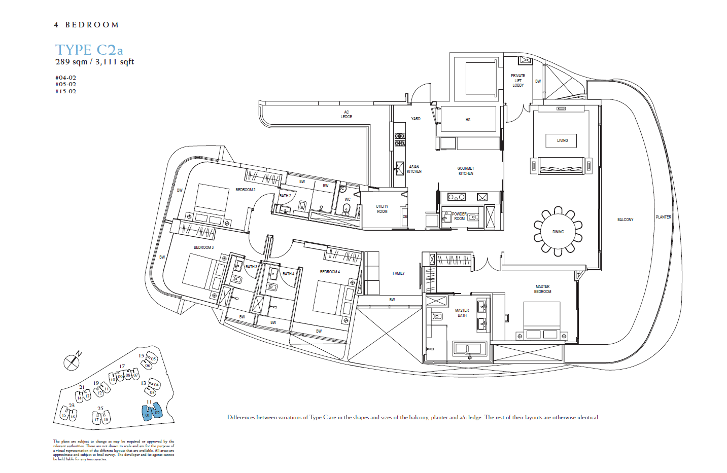 Cape Royale C2a floor plan