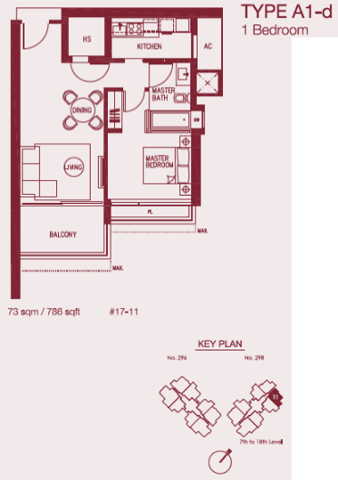 Concourse Skyline A1-d floor plan