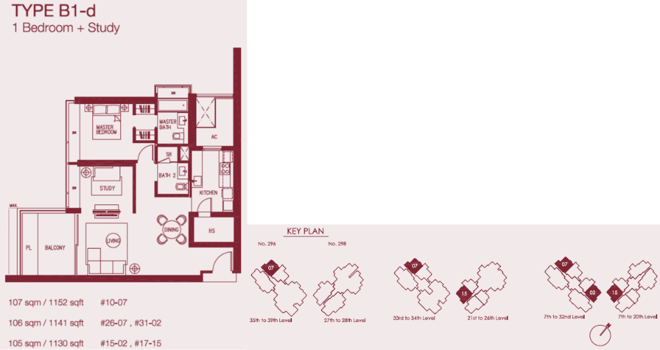Concourse Skyline B1-d floor plan