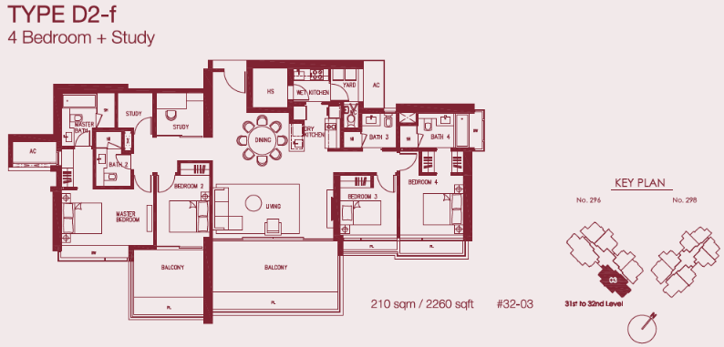 Concourse Skyline D2-f floor plan