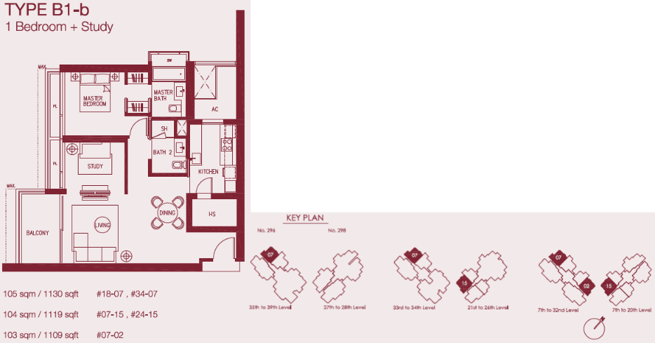 Concourse Skyline B1-b floor plan