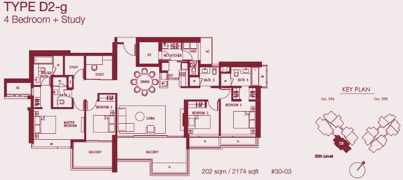 Concourse Skyline D2-g floor plan