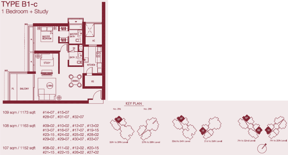 Concourse Skyline B1-c floor plan