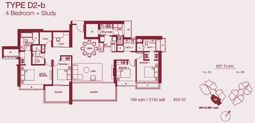 Concourse Skyline D2-b floor plan