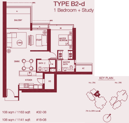 Concourse Skyline B2-d floor plan
