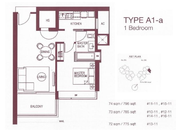 Concourse Skyline A1-a floor plan
