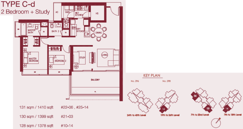 Concourse Skyline C-d floor plan
