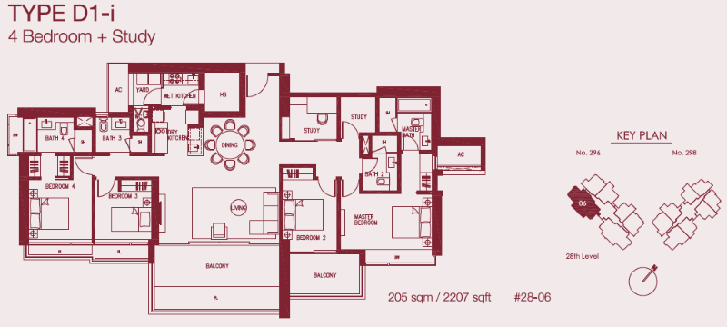 Concourse Skyline D1-i floor plan