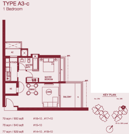Concourse Skyline A3-c floor plan