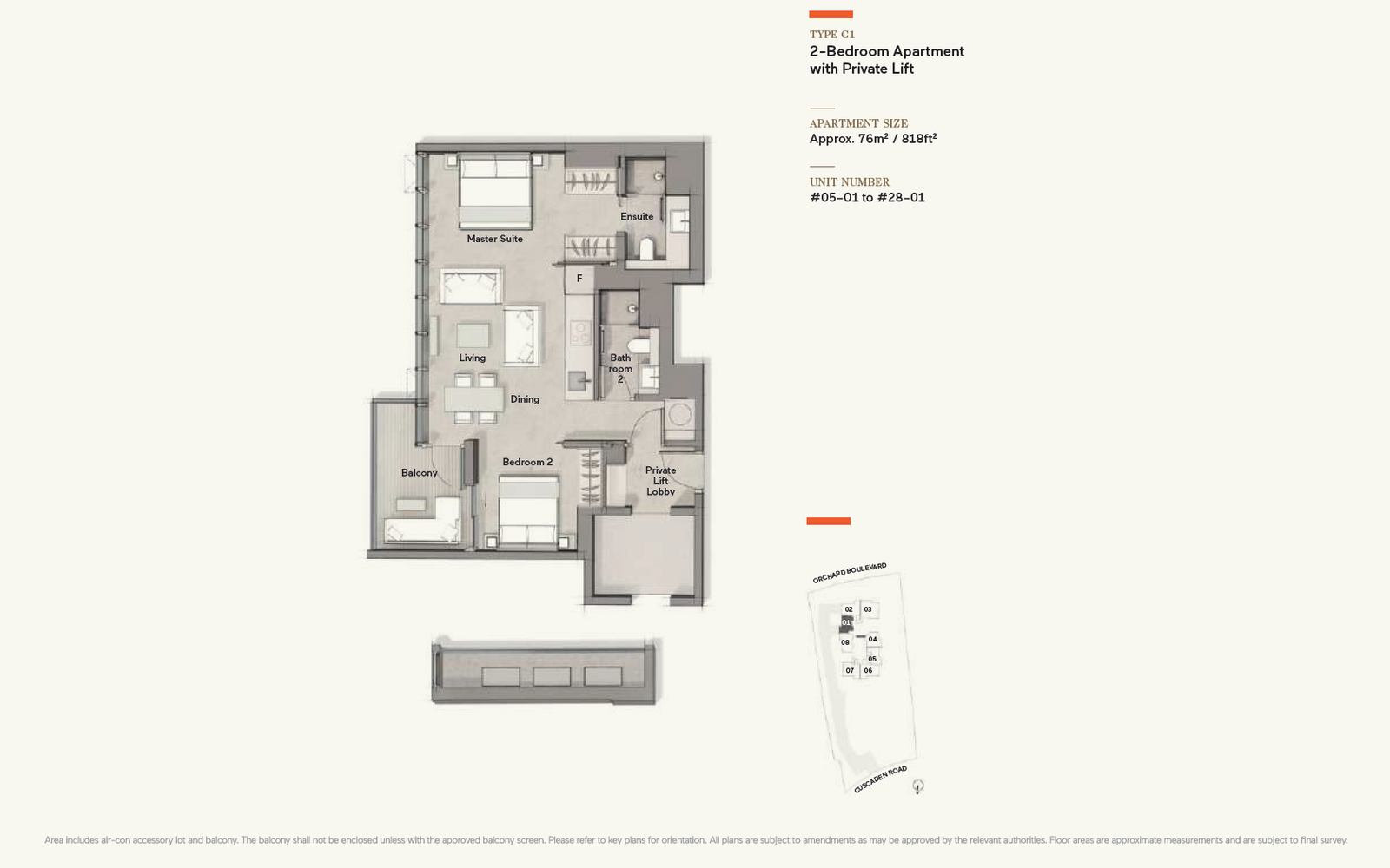Cuscaden Reserve C1 户型图