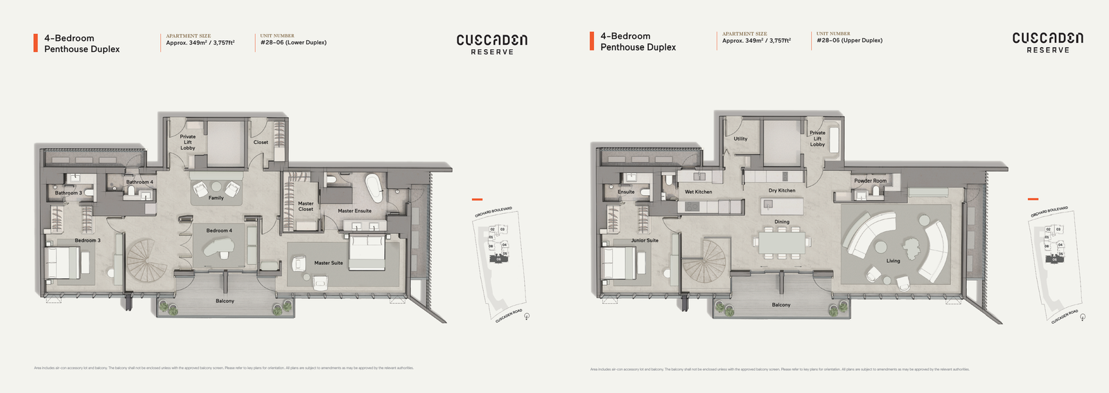 Cuscaden Reserve PHD 户型图